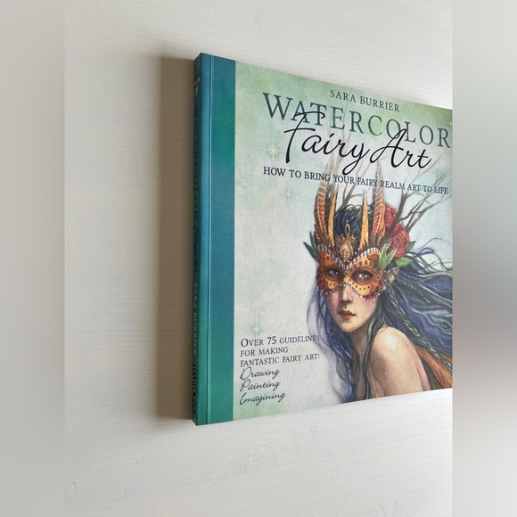 Watercolor Fairy Art by Sara Burrier Mixed Media Drawing Anatomy - Picture 2 of 4